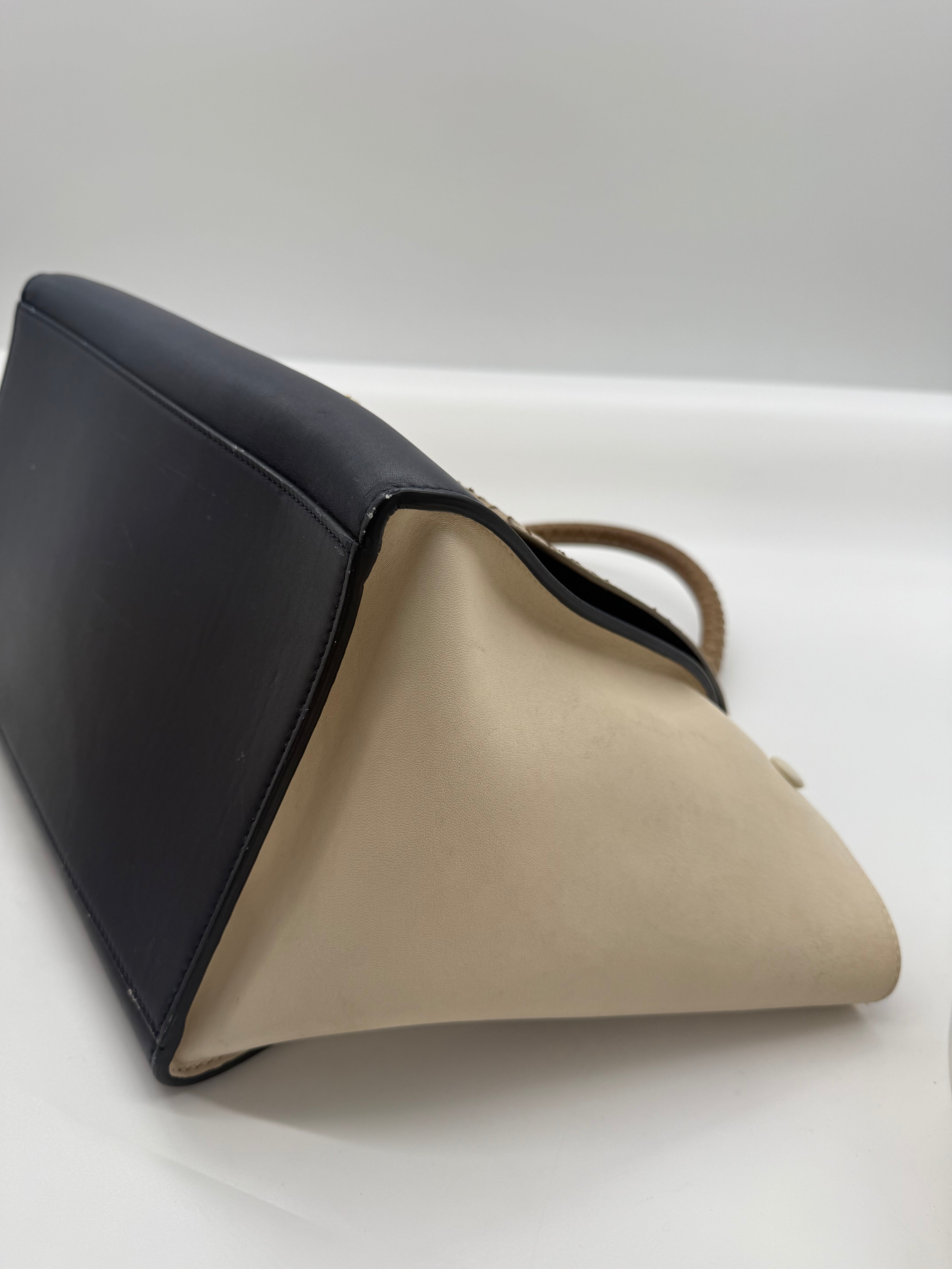 Celine leather trapeze python